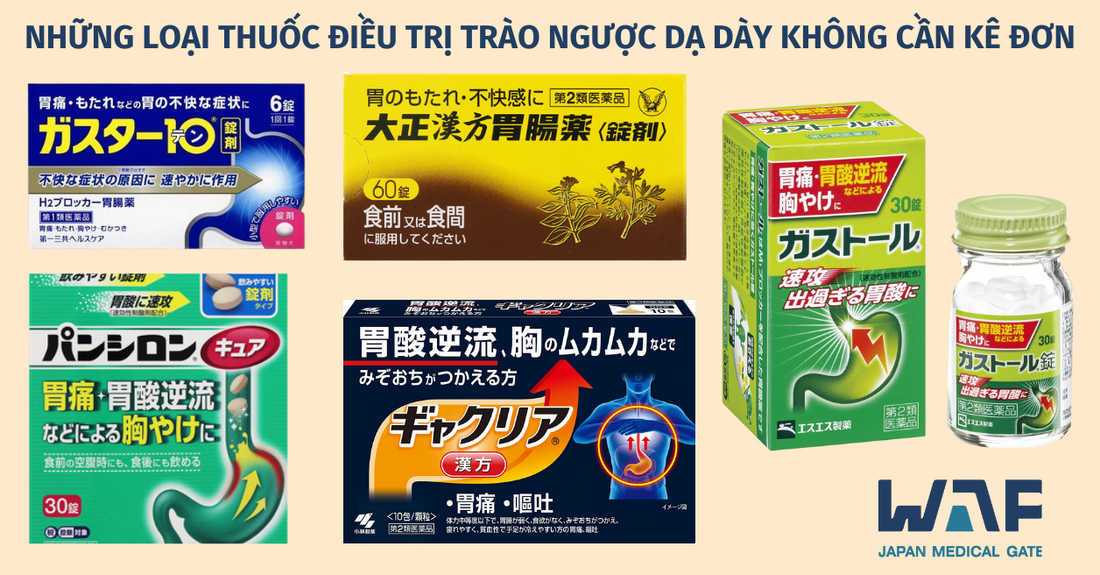 NHỮNG LOẠI THUỐC ĐIỀU TRỊ TRÀO NGƯỢC DẠ DÀY ĐƯỢC BÁN Ở CÁC DRUG STORE